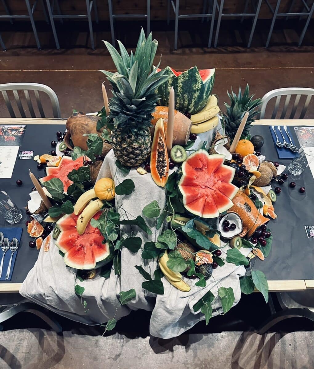 Frida kaho inspired center piece for ice cream social