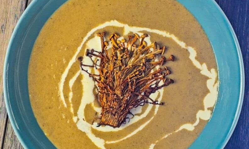 bowl of mushroom soup