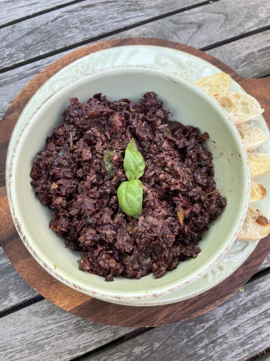 Bowl of tapenade