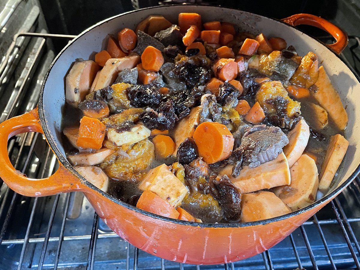 Tsimmes in the oven