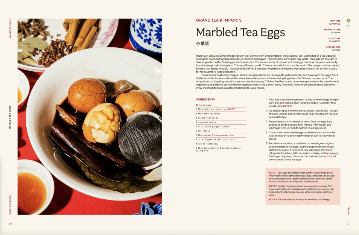 Tea Eggs recipe and photo in two page spread from MAde Here